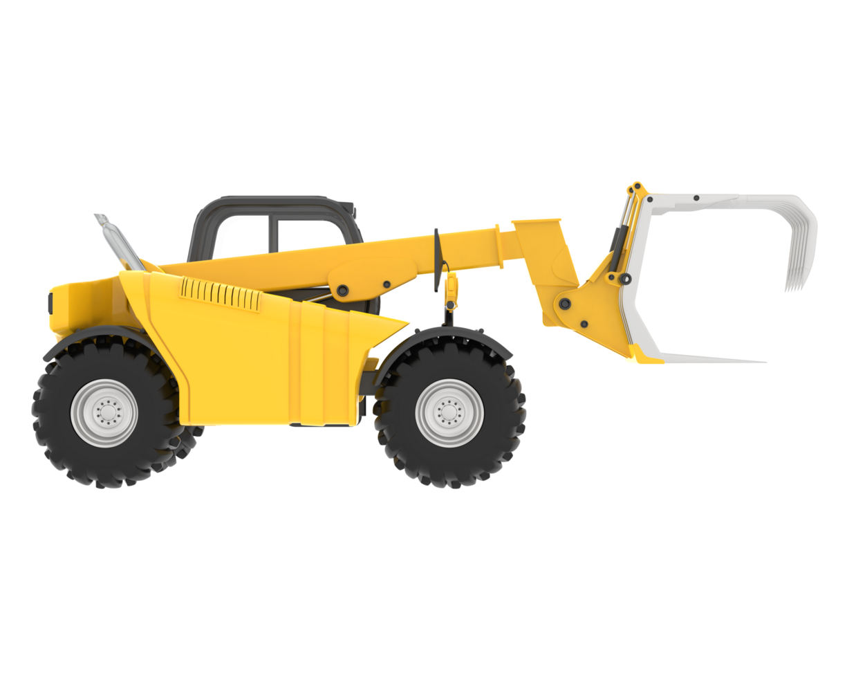 Forest machine isolated on background. 3d rendering - illustration png