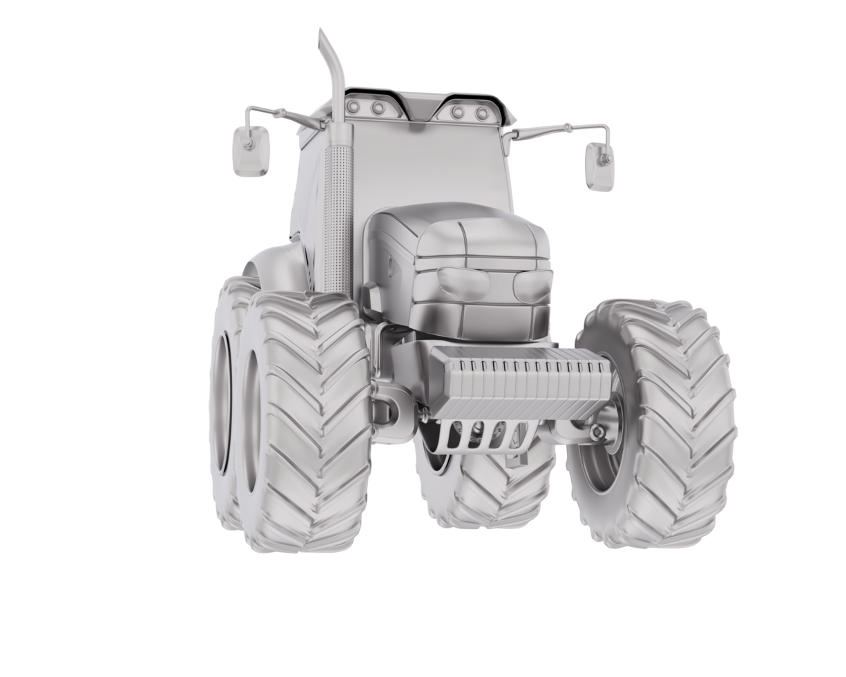 Big farming vehicle isolated on background. 3d rendering - illustration png