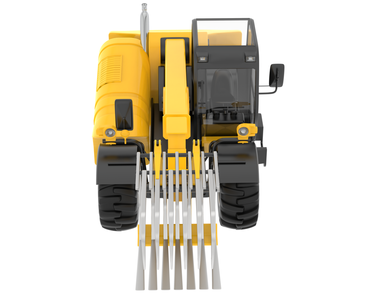 Forest machine isolated on background. 3d rendering - illustration png