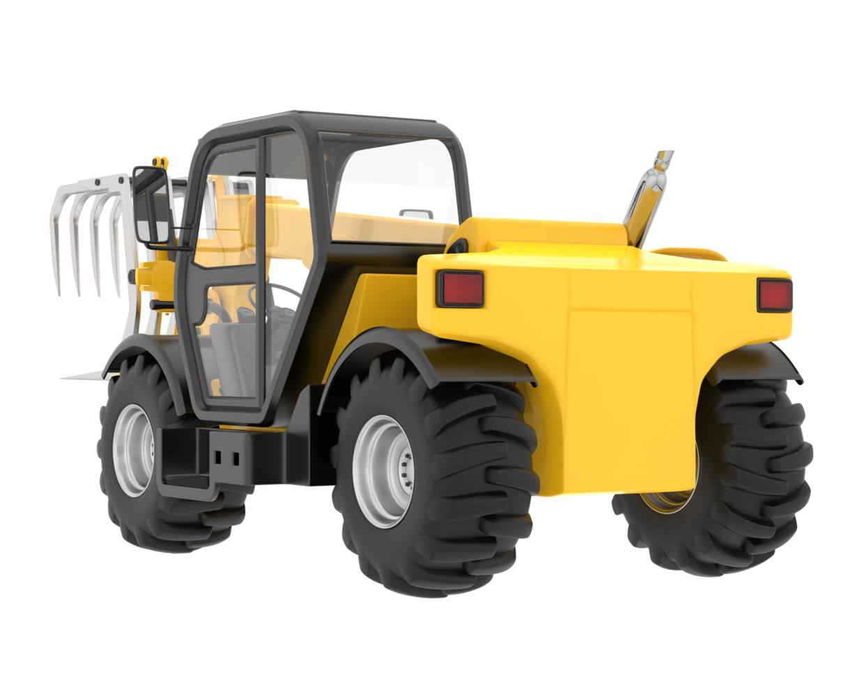 Forest machine isolated on background. 3d rendering - illustration png