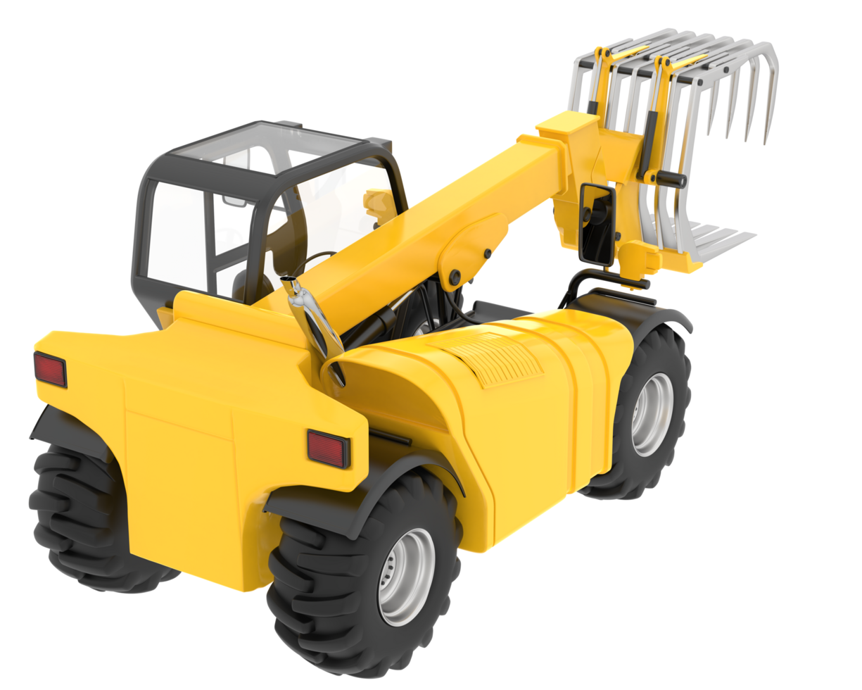 Forest machine isolated on background. 3d rendering - illustration png