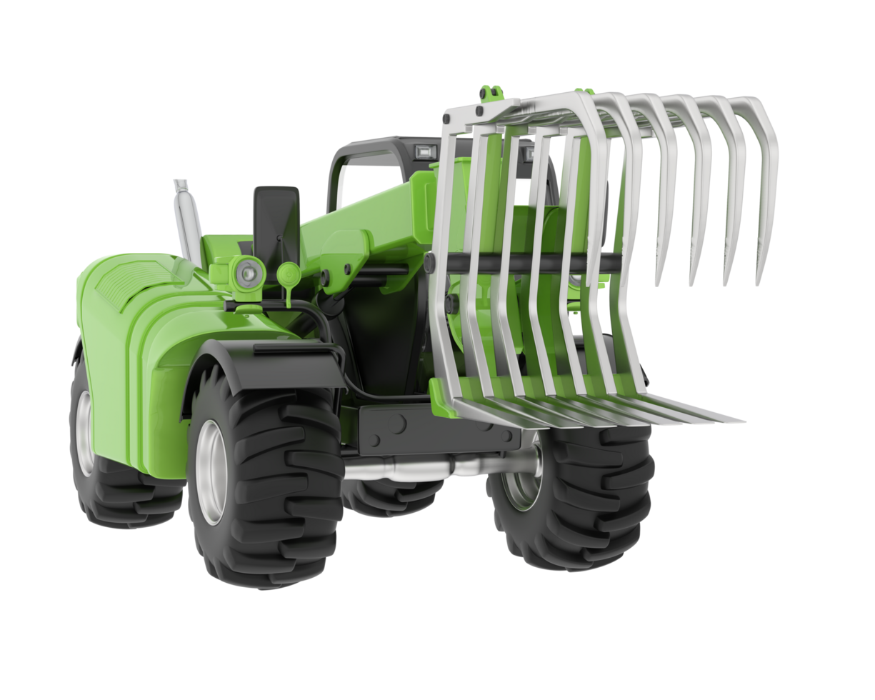 Forest machine isolated on background. 3d rendering - illustration png