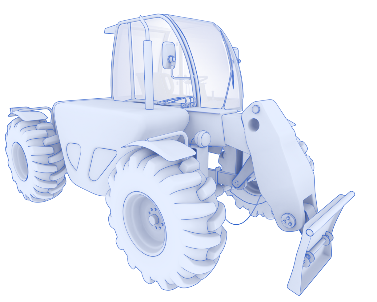 Wood cutting machine isolated on background. 3d rendering - illustration png