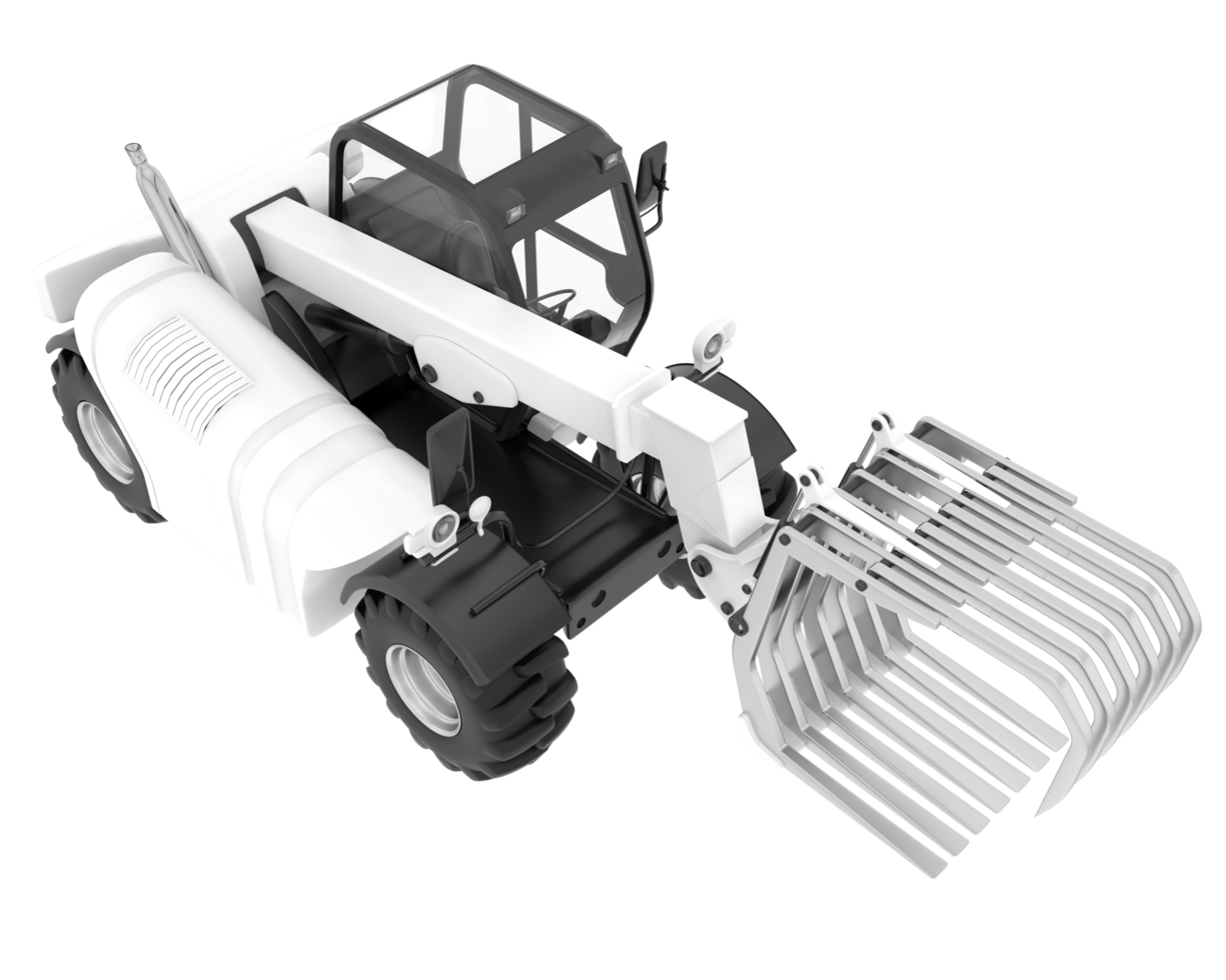 Forest machine isolated on background. 3d rendering - illustration png