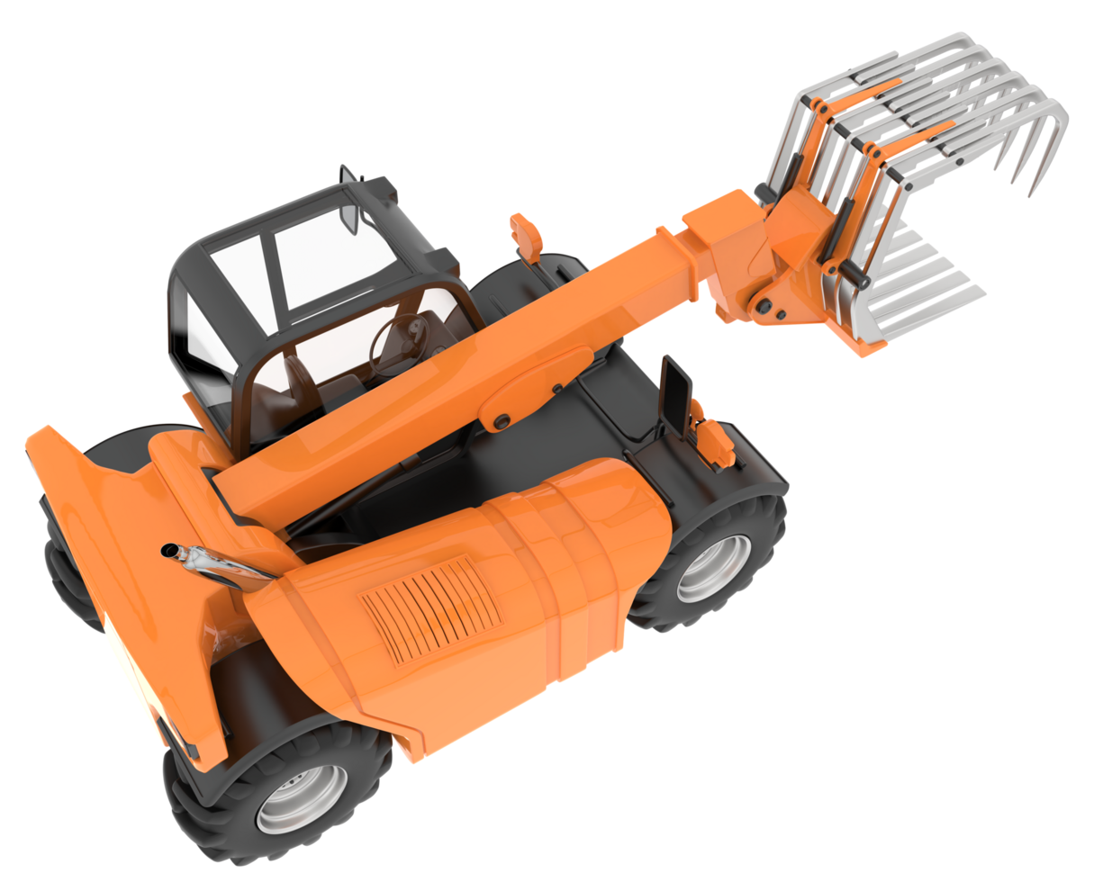 Forest machine isolated on background. 3d rendering - illustration png