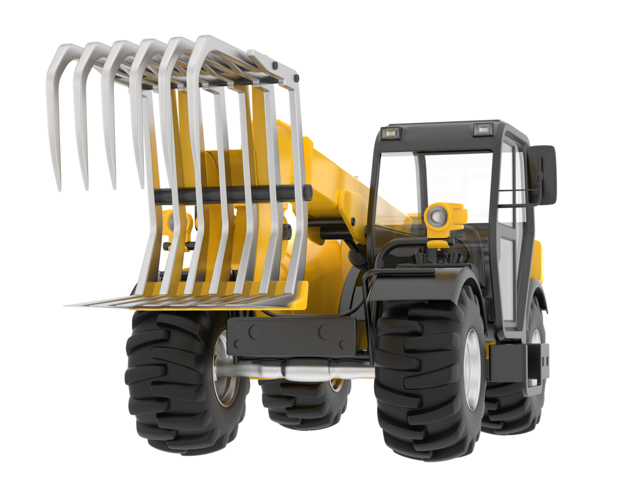 Forest machine isolated on background. 3d rendering - illustration png