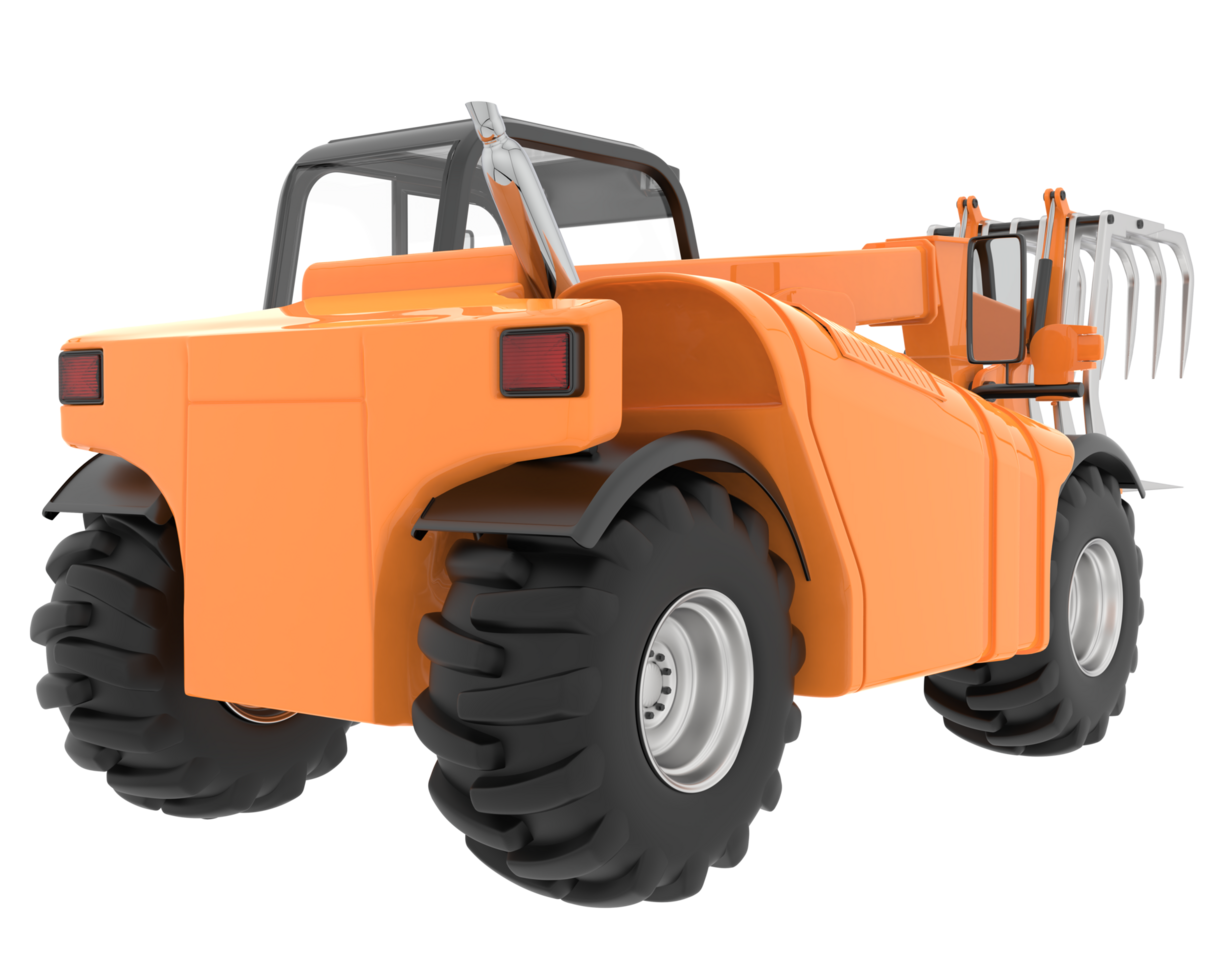 Forest machine isolated on background. 3d rendering - illustration png