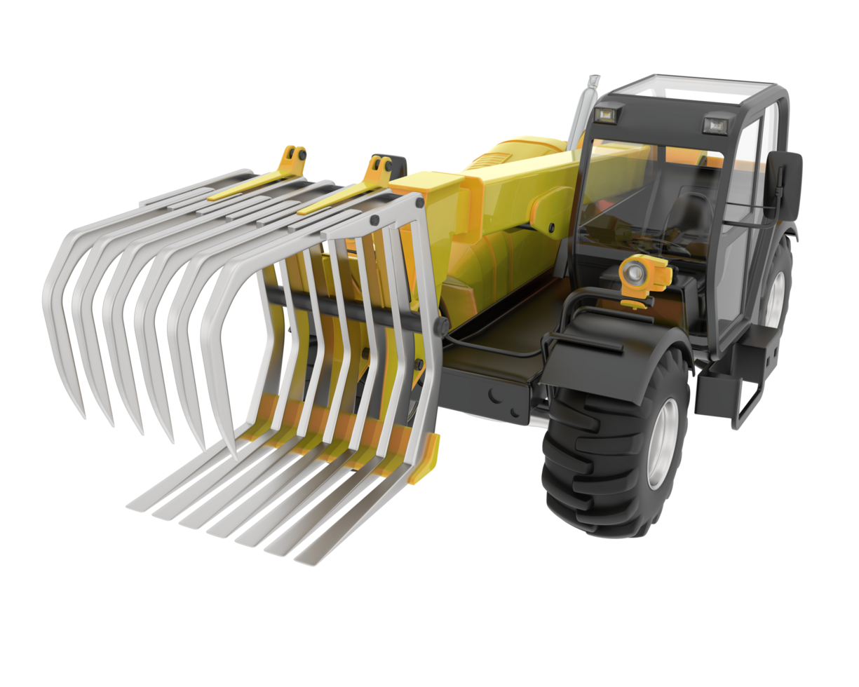 Forest machine isolated on background. 3d rendering - illustration png