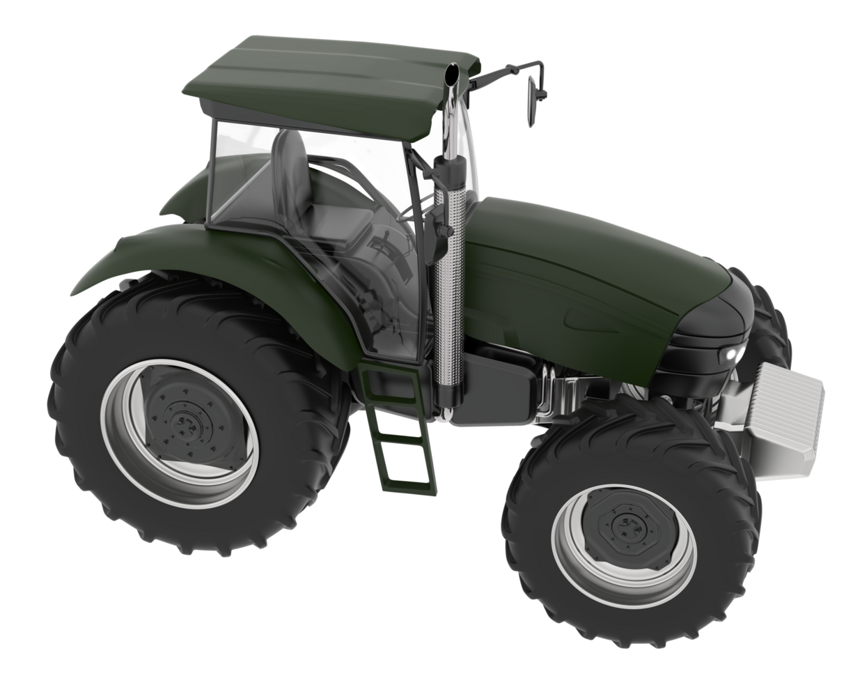 Big farming vehicle isolated on background. 3d rendering - illustration png