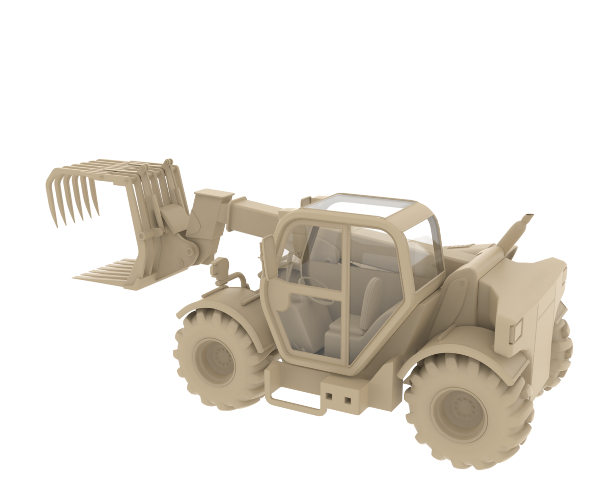 Forest machine isolated on background. 3d rendering - illustration png