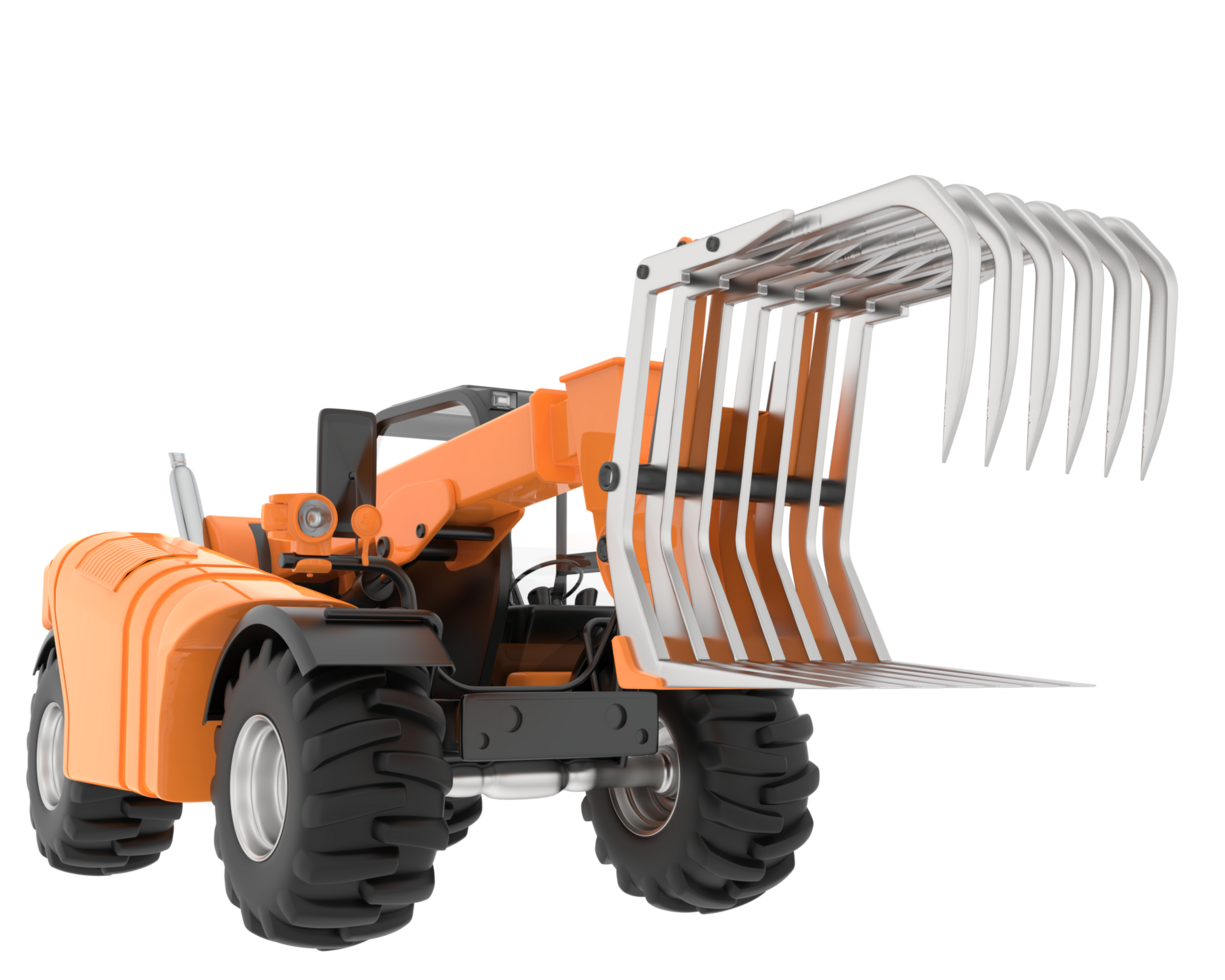 Forest machine isolated on background. 3d rendering - illustration png