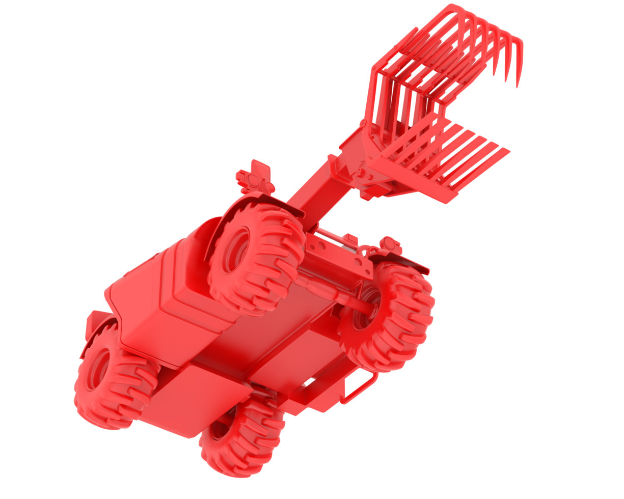 Forest machine isolated on background. 3d rendering - illustration png
