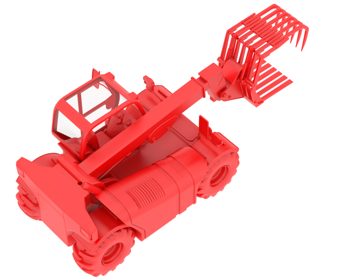 Forest machine isolated on background. 3d rendering - illustration png