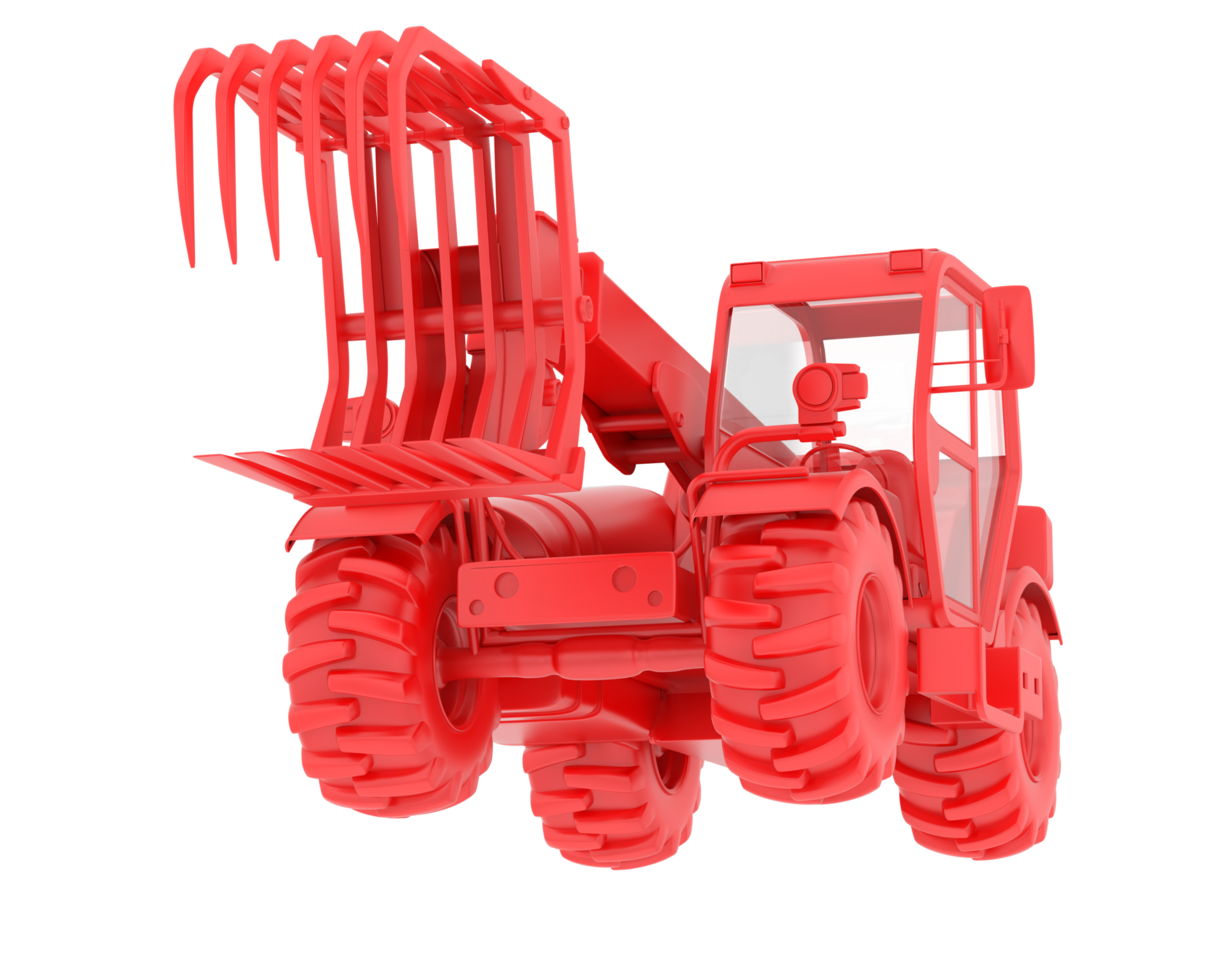Forest machine isolated on background. 3d rendering - illustration png