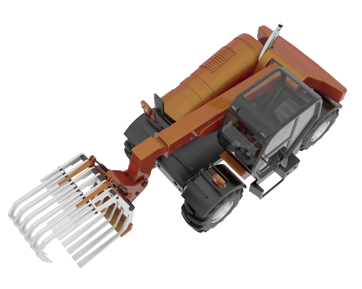 Forest machine isolated on background. 3d rendering - illustration png