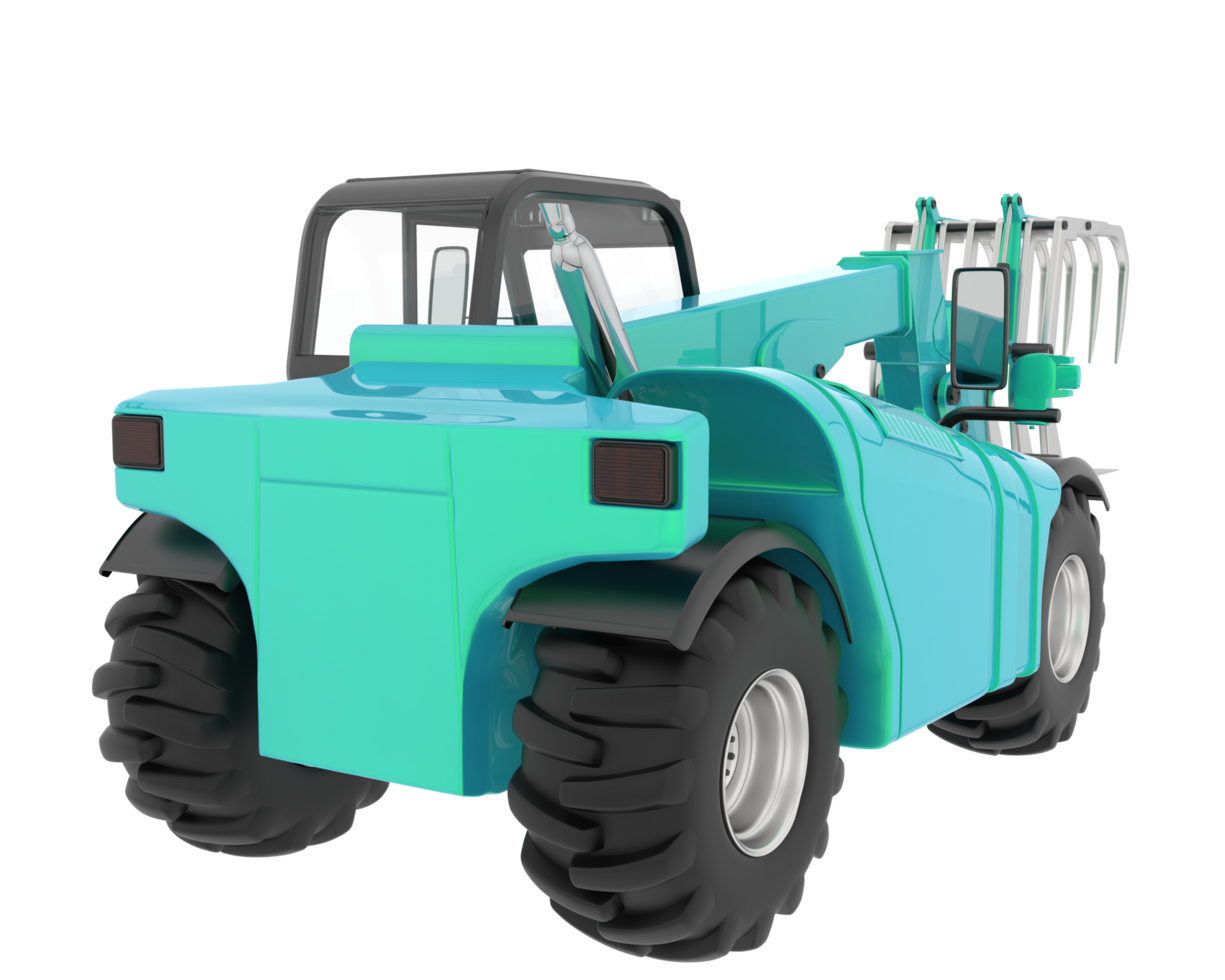 Forest machine isolated on background. 3d rendering - illustration png