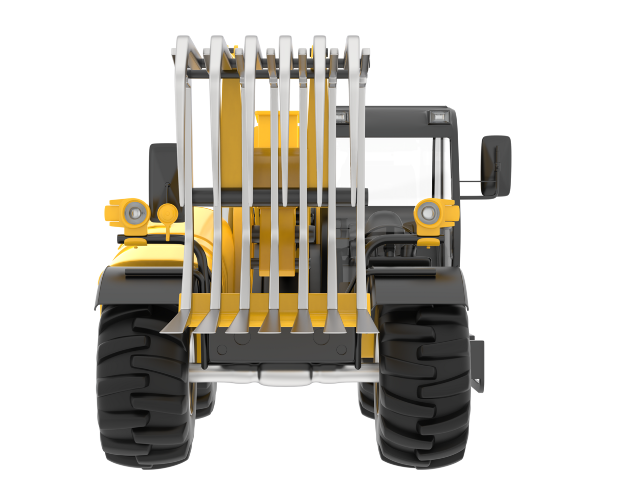 Forest machine isolated on background. 3d rendering - illustration png