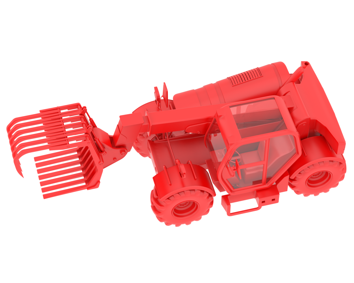 Forest machine isolated on background. 3d rendering - illustration png