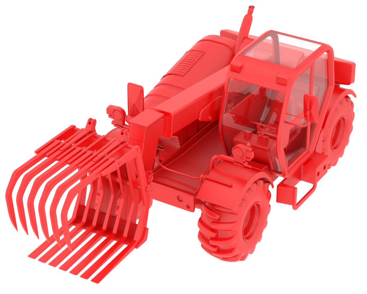 Forest machine isolated on background. 3d rendering - illustration png