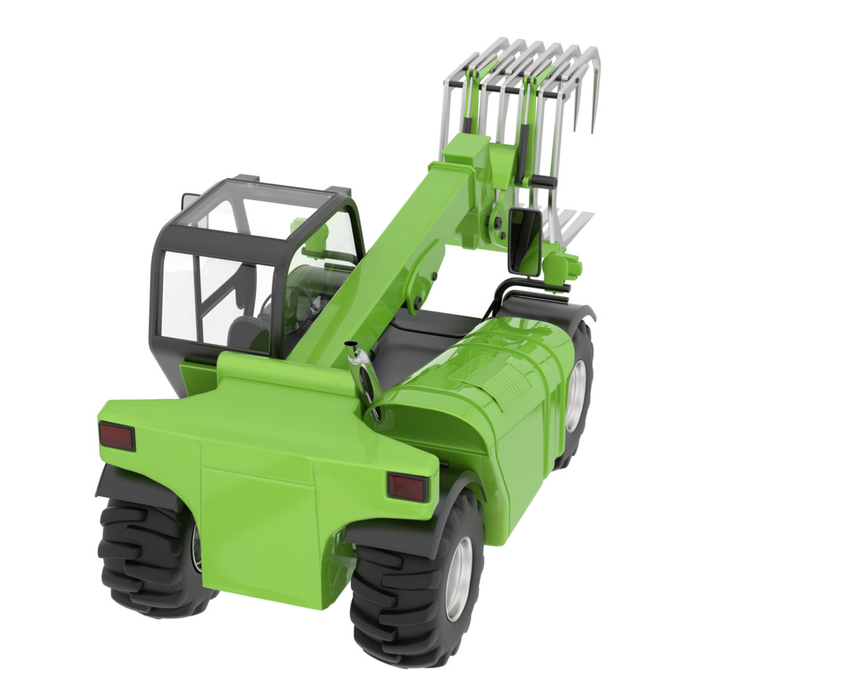 Forest machine isolated on background. 3d rendering - illustration png