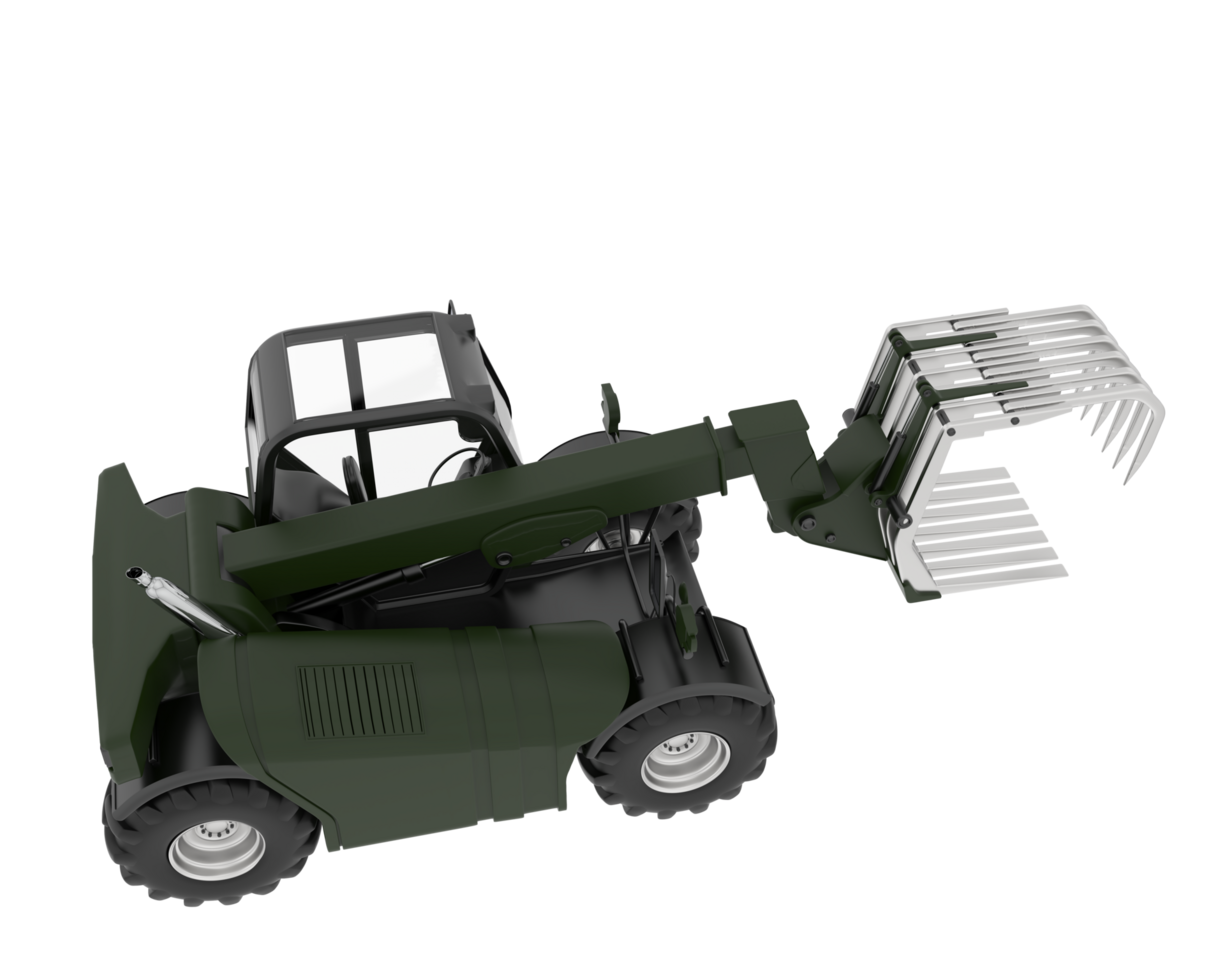 Forest machine isolated on background. 3d rendering - illustration png