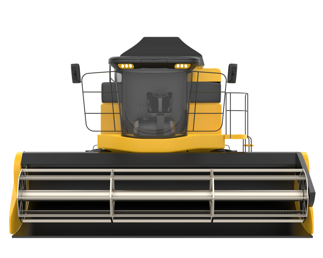 Harvester isolated on background. 3d rendering - illustration png