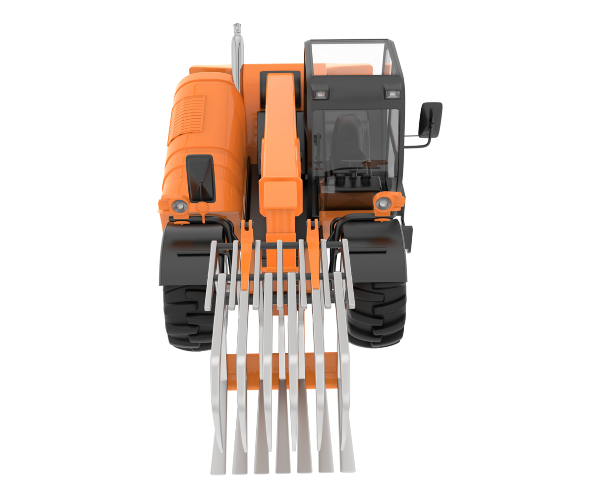 Forest machine isolated on background. 3d rendering - illustration png