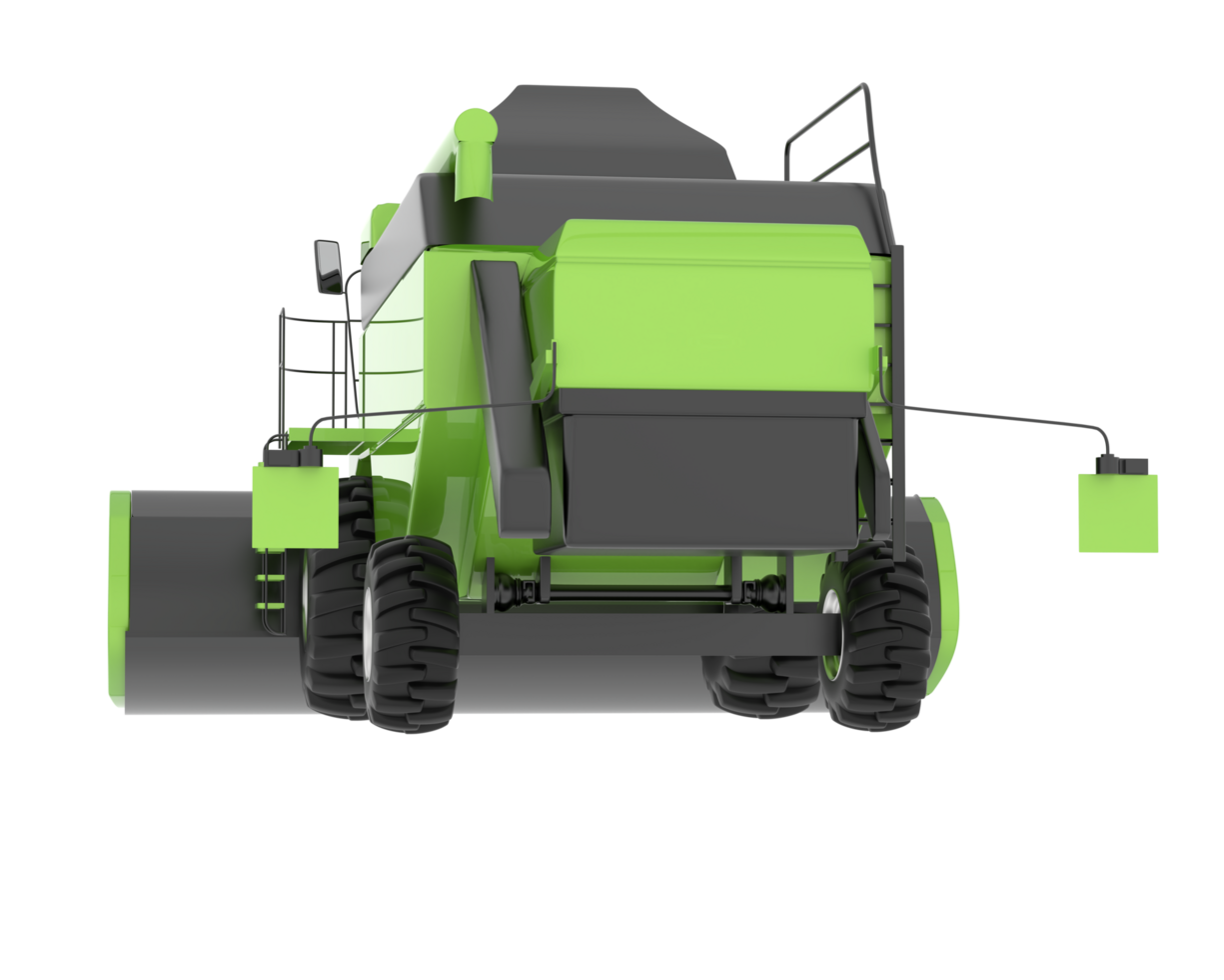 Harvester isolated on background. 3d rendering - illustration png
