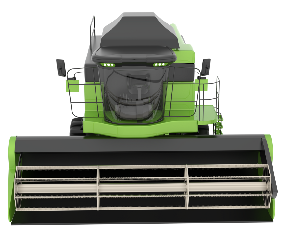 Harvester isolated on background. 3d rendering - illustration png