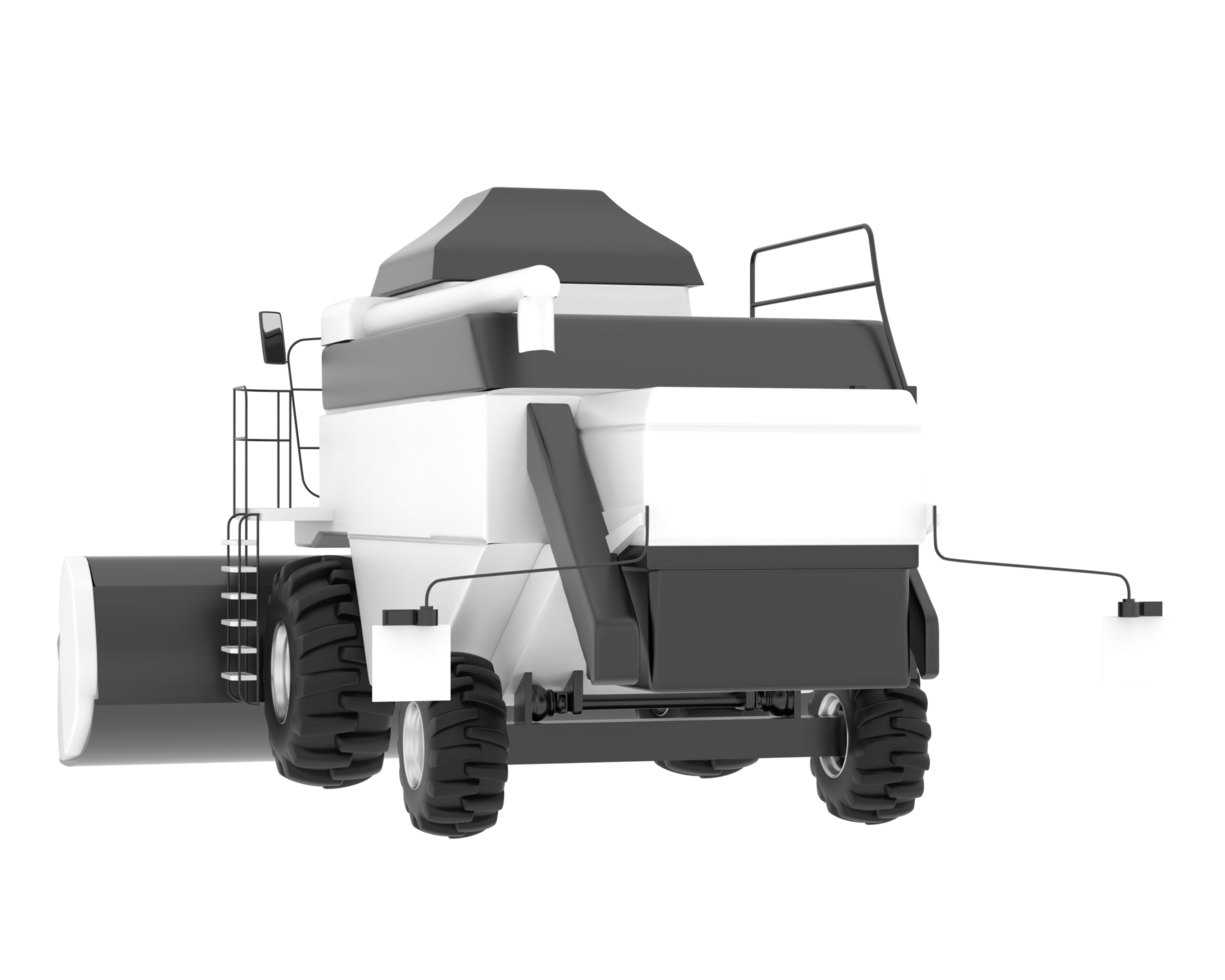 Harvester isolated on background. 3d rendering - illustration png