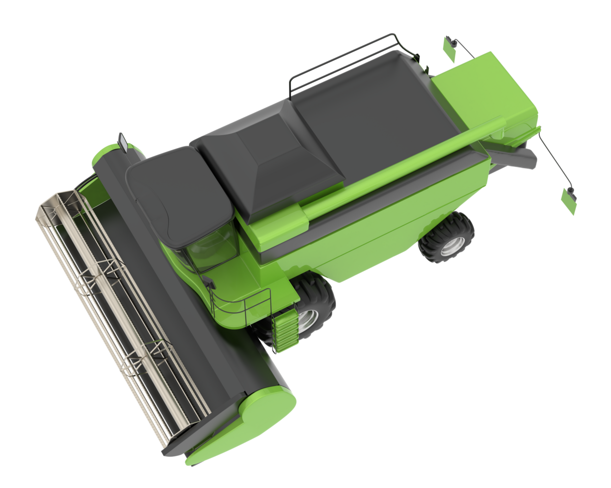 Harvester isolated on background. 3d rendering - illustration png