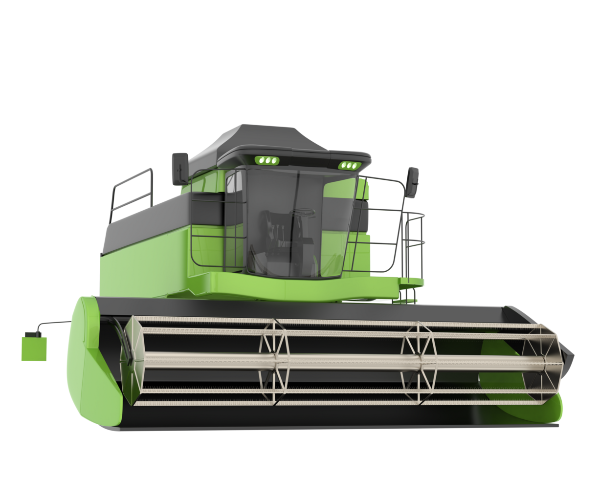 Harvester isolated on background. 3d rendering - illustration png