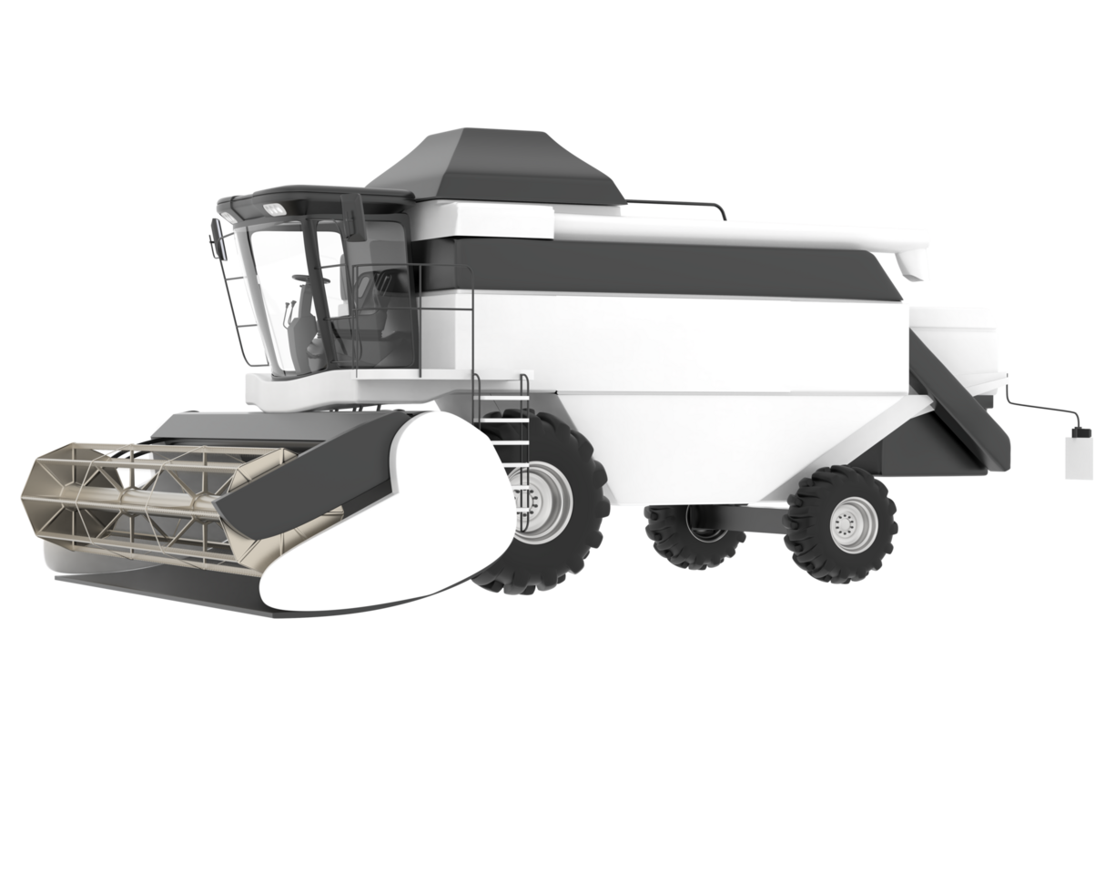 Harvester isolated on background. 3d rendering - illustration png