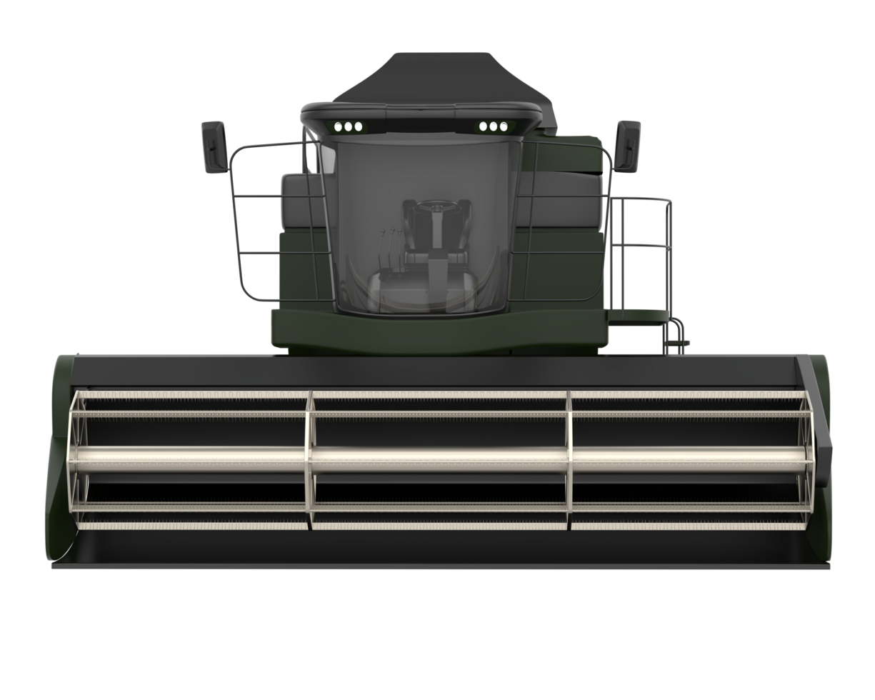 Harvester isolated on background. 3d rendering - illustration png