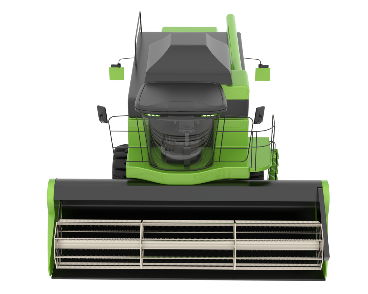 Harvester isolated on background. 3d rendering - illustration png