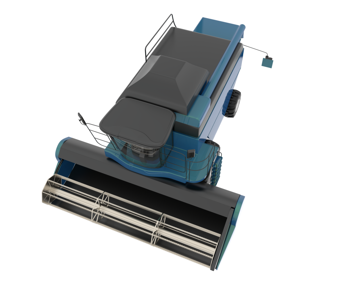 Harvester isolated on background. 3d rendering - illustration png
