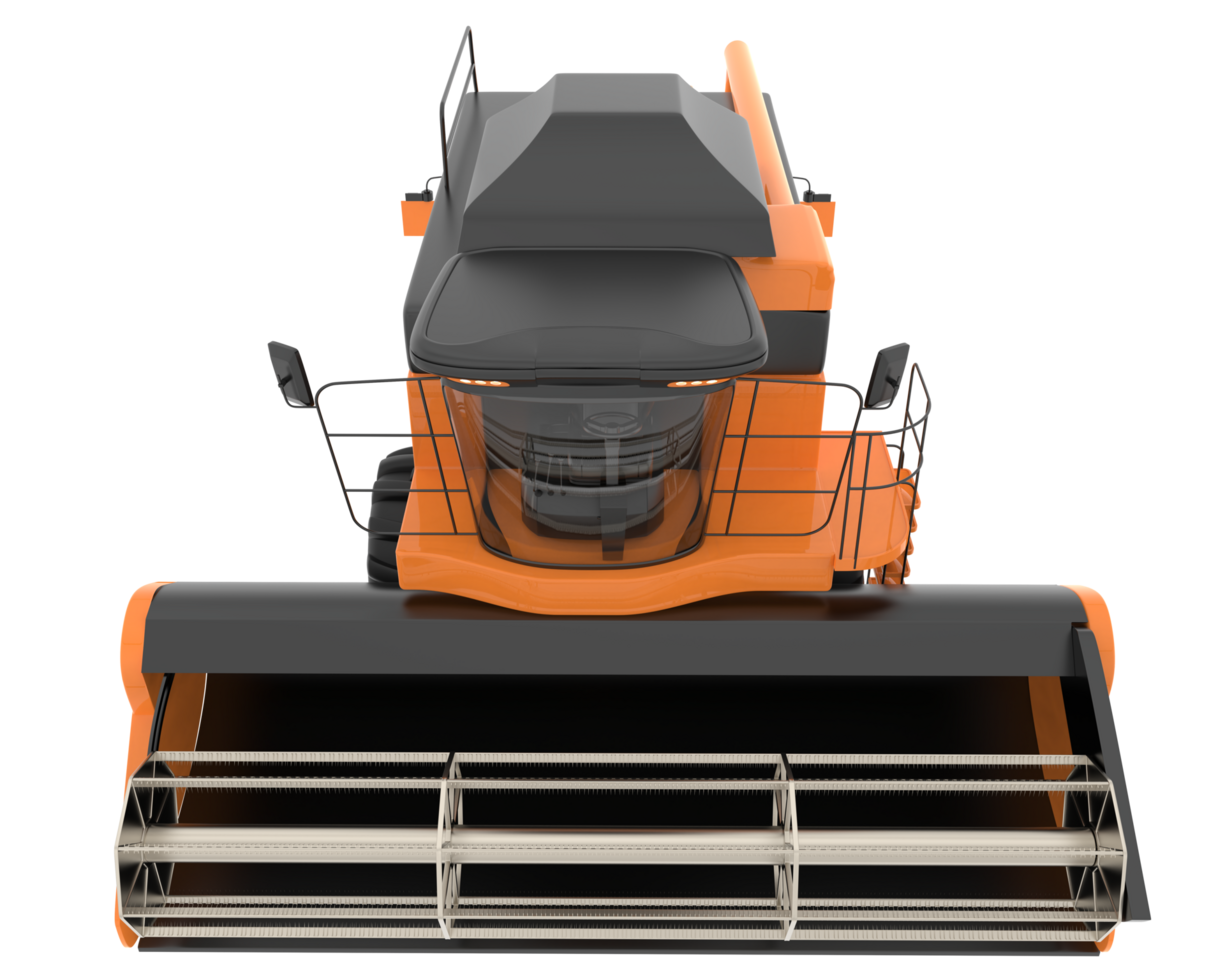 Harvester isolated on background. 3d rendering - illustration png