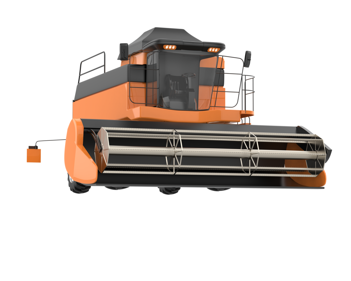Harvester isolated on background. 3d rendering - illustration png