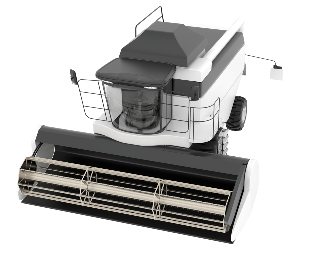 Harvester isolated on background. 3d rendering - illustration png