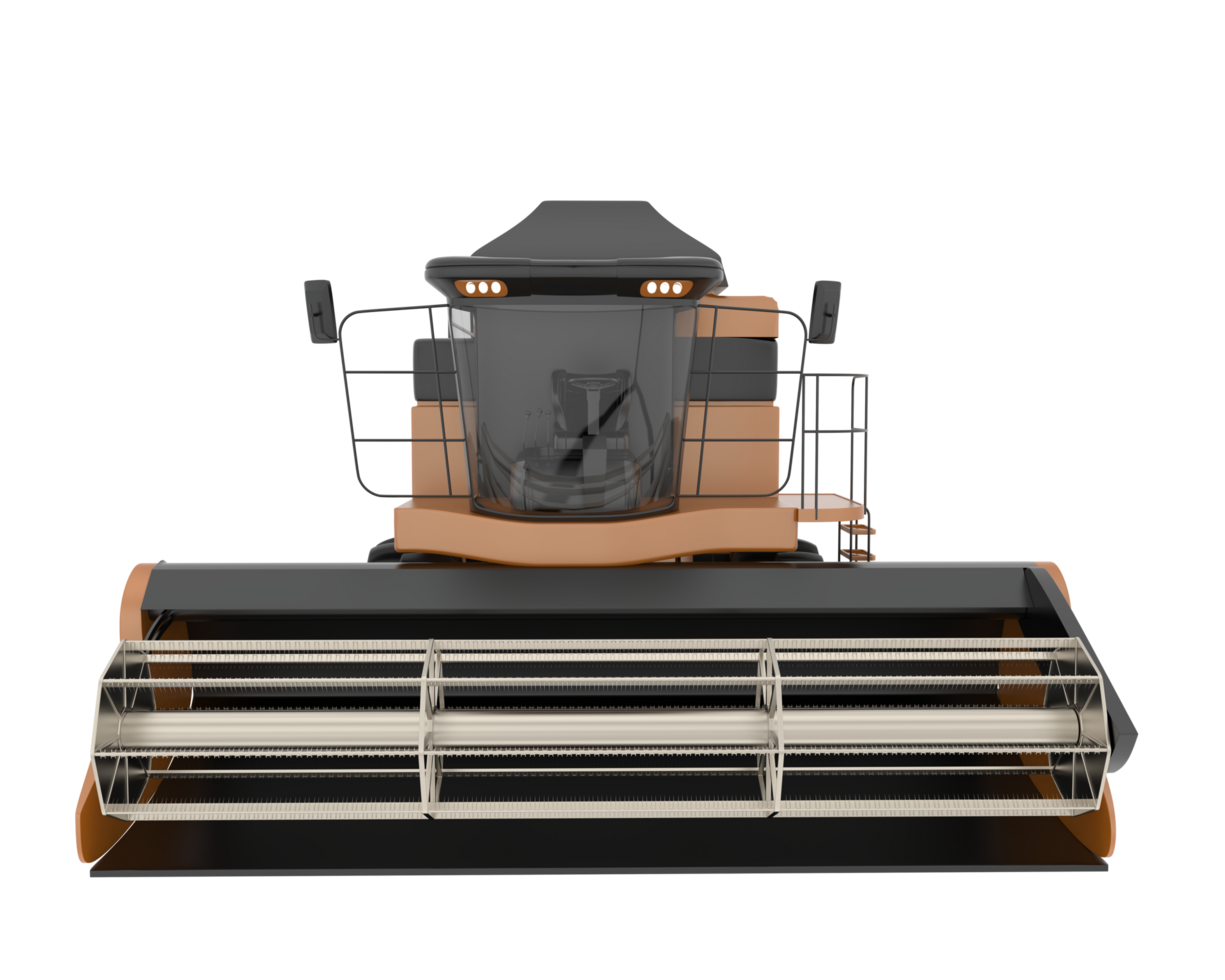 Harvester isolated on background. 3d rendering - illustration png
