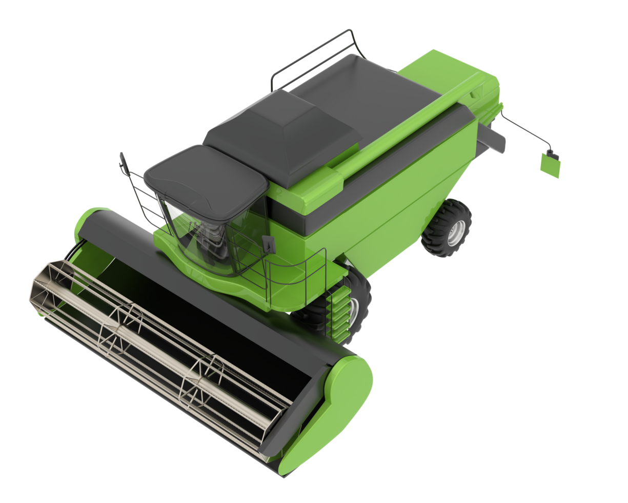 Harvester isolated on background. 3d rendering - illustration png