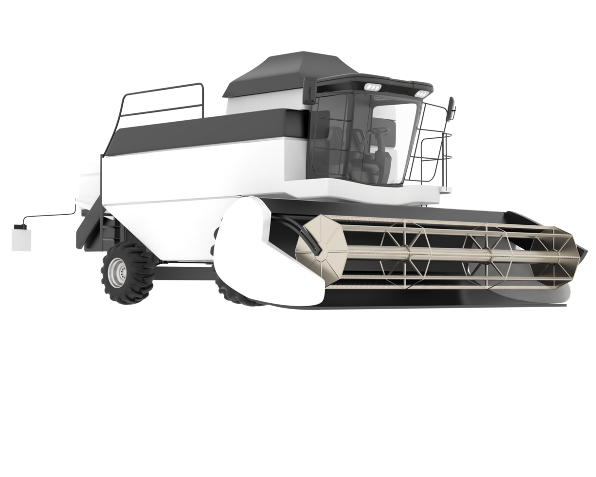 Harvester isolated on background. 3d rendering - illustration png