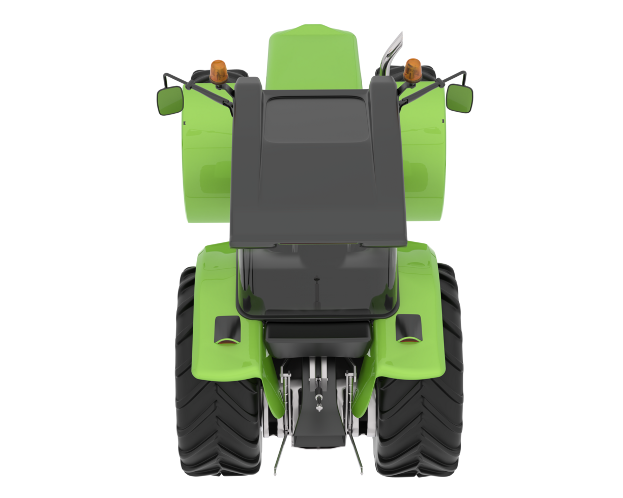 Big tractor isolated on background. 3d rendering - illustration png