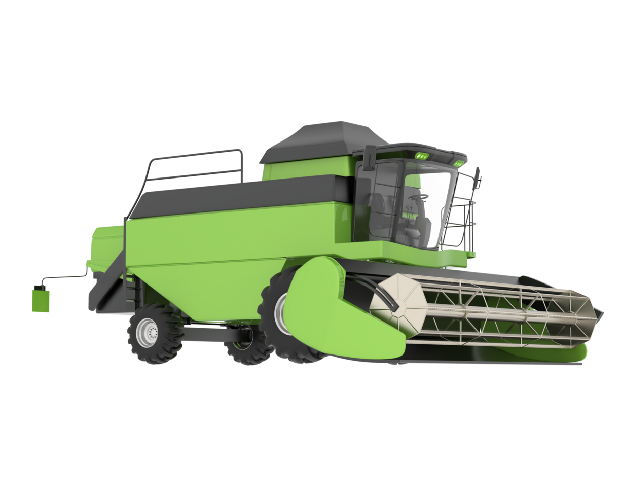 Harvester isolated on background. 3d rendering - illustration png
