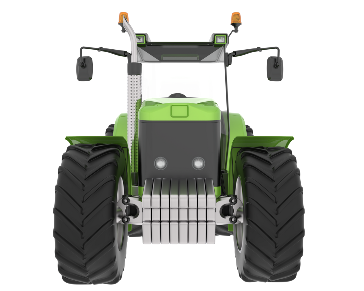 Big tractor isolated on background. 3d rendering - illustration png