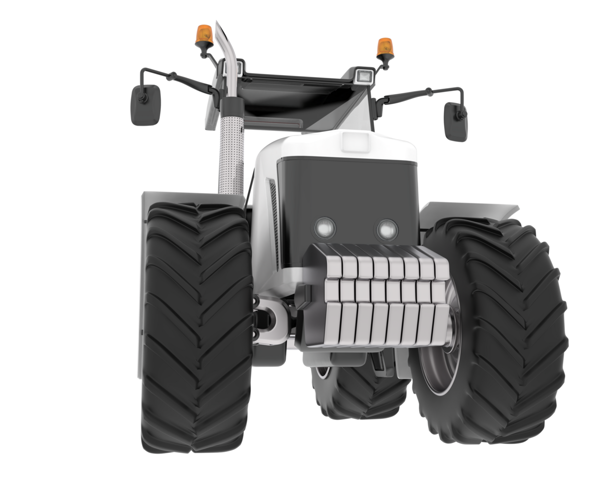 Big tractor isolated on background. 3d rendering - illustration png