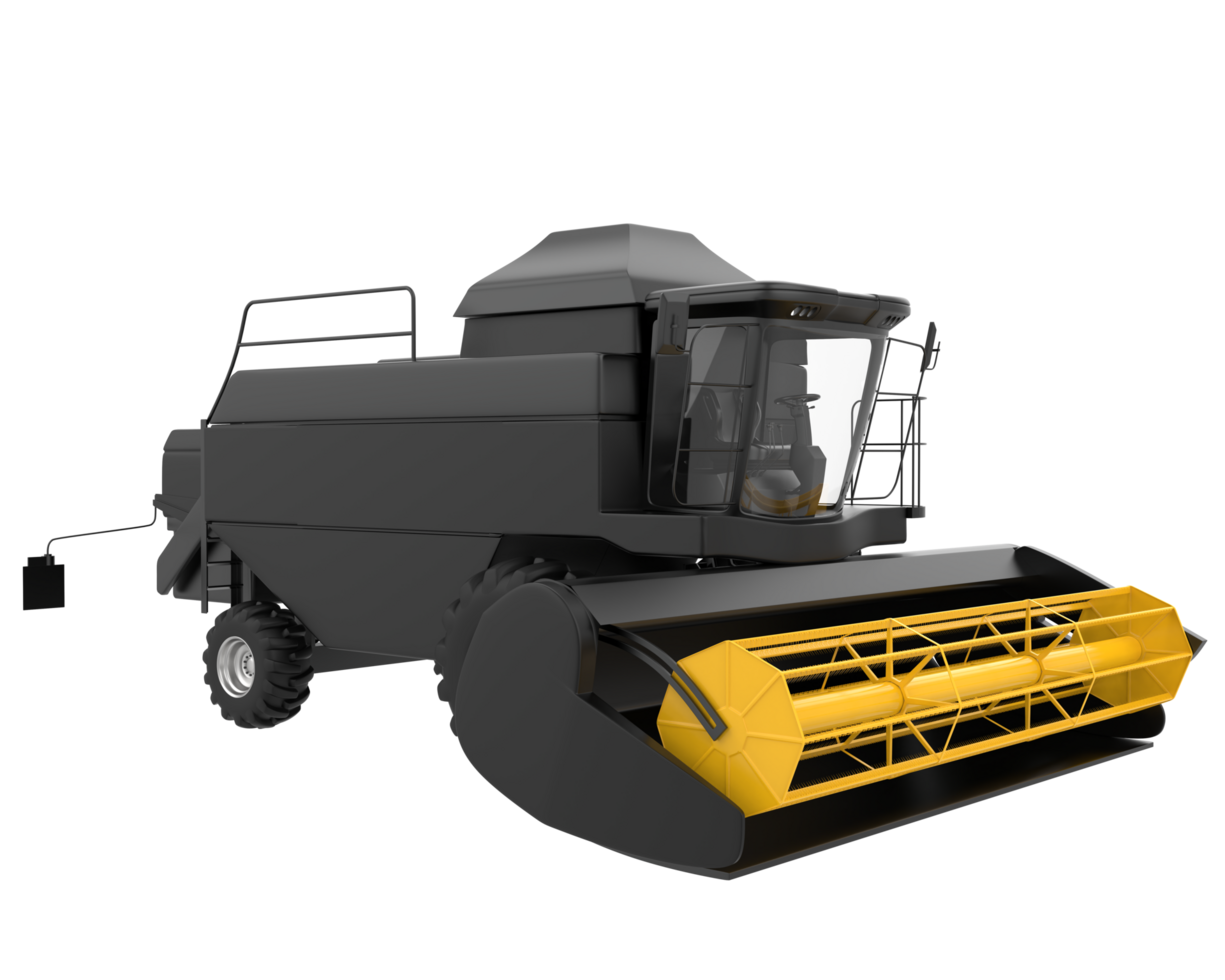Harvester isolated on background. 3d rendering - illustration png