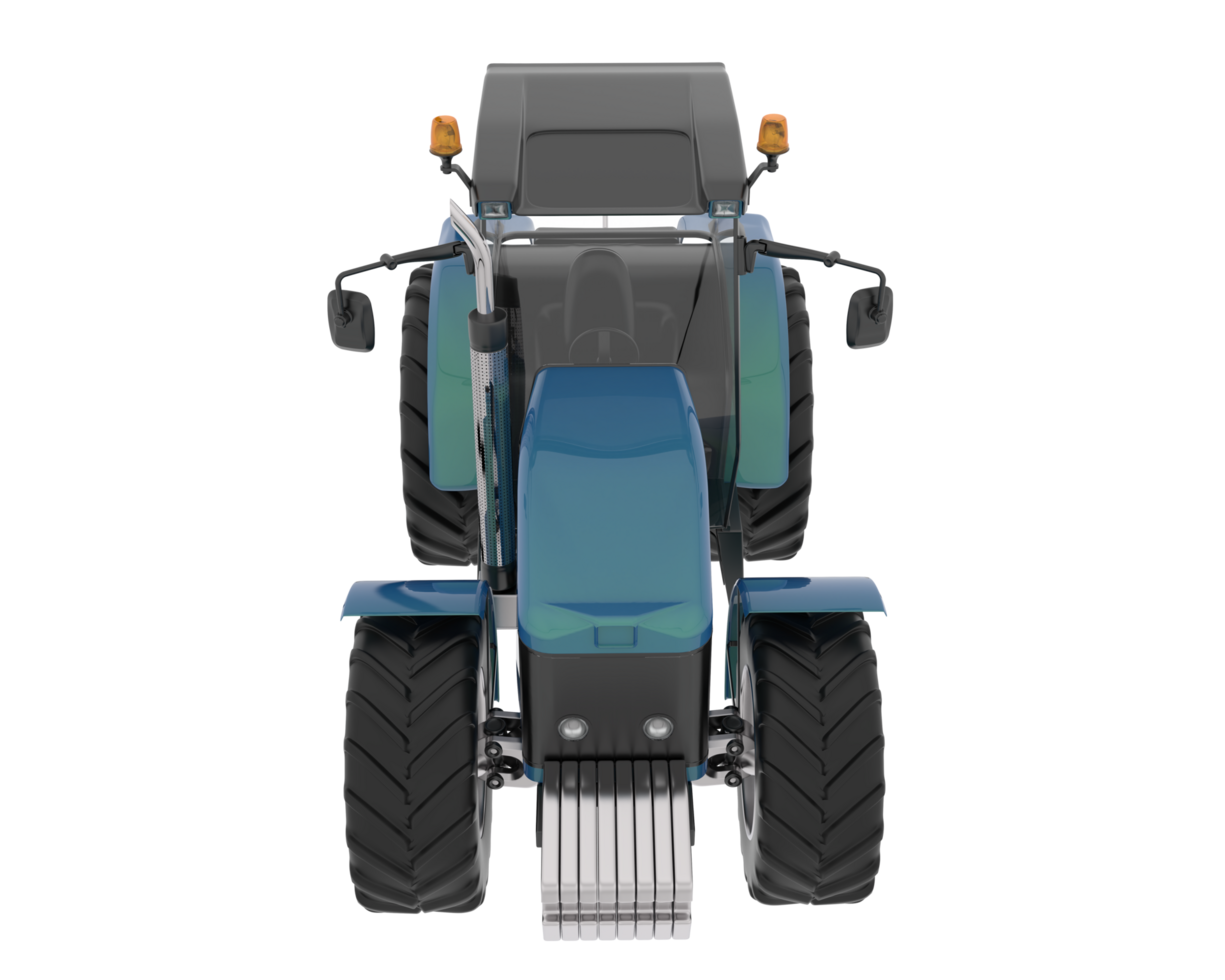 Big tractor isolated on background. 3d rendering - illustration png
