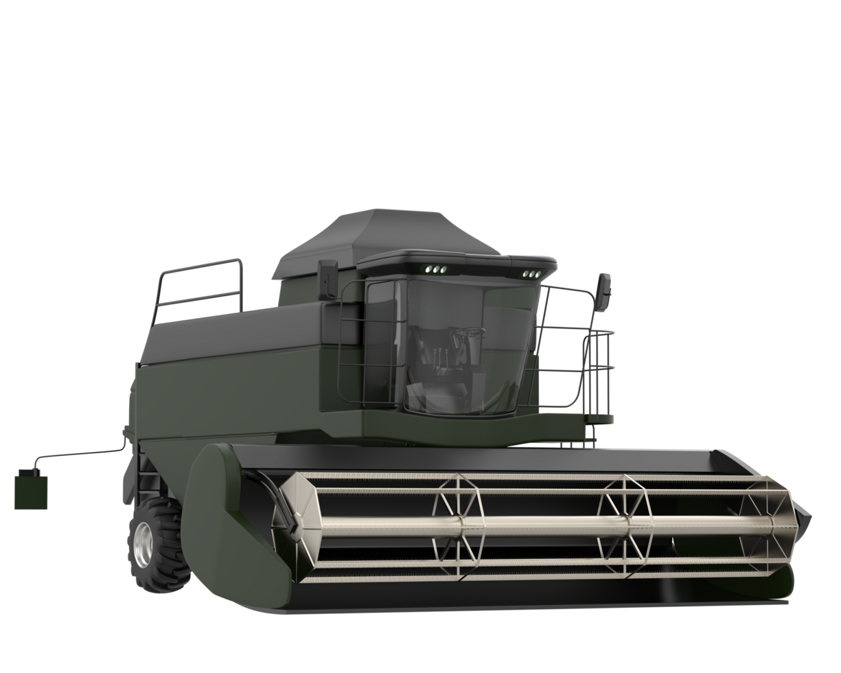 Harvester isolated on background. 3d rendering - illustration png