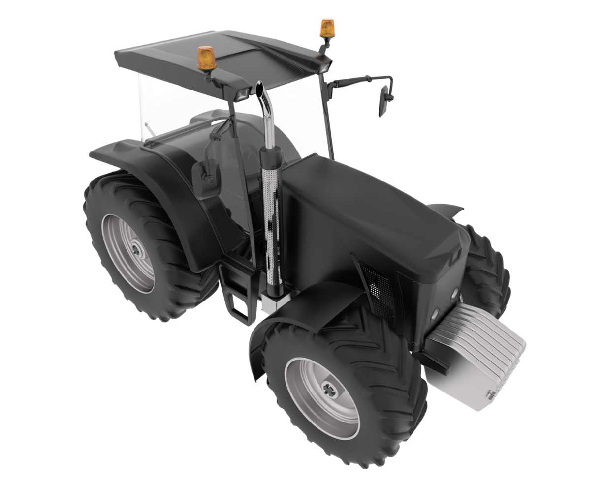 Big tractor isolated on background. 3d rendering - illustration png